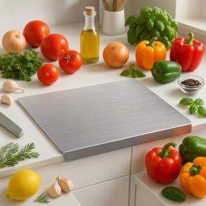 THE CULINARY MUSE Stainless Steel Chopping Board